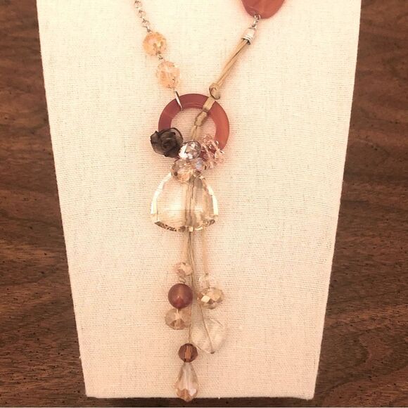 Cara NY | Multi-Color Crystal Beaded Necklace | 40” Adjustable - Picture 2 of 3